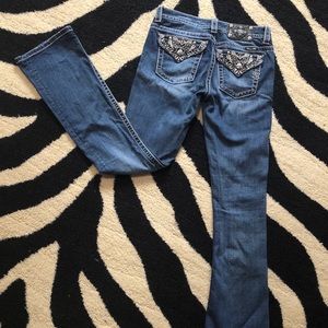 Size: 26 Miss Me signature boot jeans